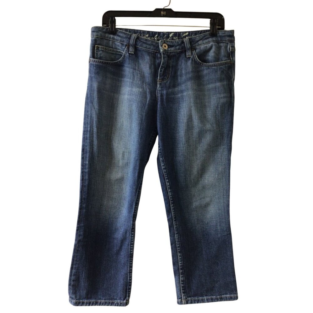Juicy Couture Jeans Women’s 30 Blue The Penelope Cropped Capri Denim Crop